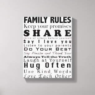Family Regler Canvastryck