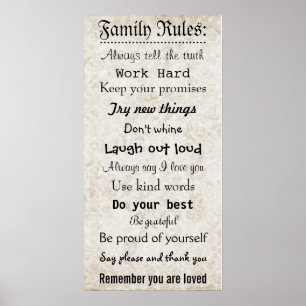 Family Regler Poster