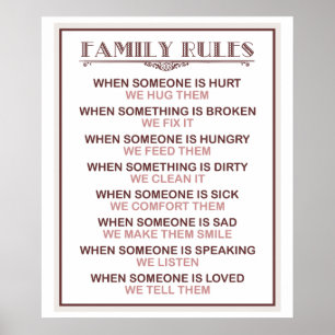 Family Regler skriver ut eller poster
