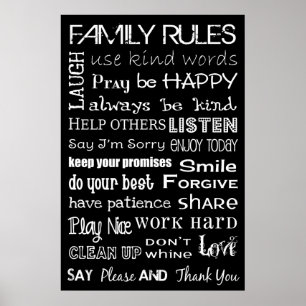 Family Regler Tunnelbanan Art Poster