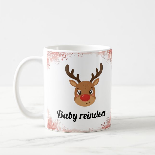 Family Reindeer Matching Mugs Kaffemugg (Vänster)