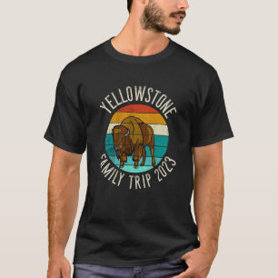 Family Resa 2023 Bison Yellowstone T Shirt