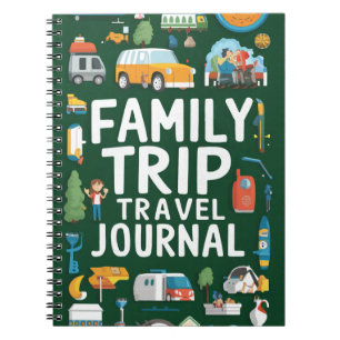 Family Resa Travel Journal för barn Anteckningsbok