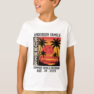 Family Reunio för sommarsolset Beach Handflatan Tr T Shirt