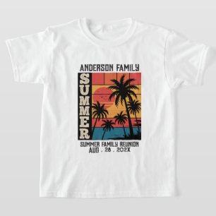 Family Reunio för sommarsolset Beach Handflatan Tr T Shirt