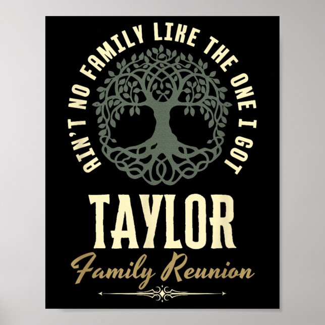Family Reunion 2025 Matching Design - Taylor Poster (Framsidan)