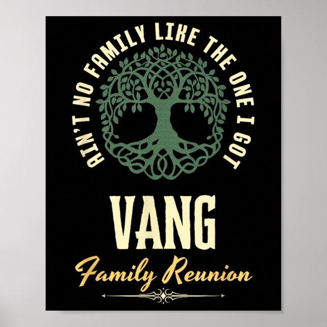 Family Reunion 2025 Matching Design - Vang  Poster (Framsidan)