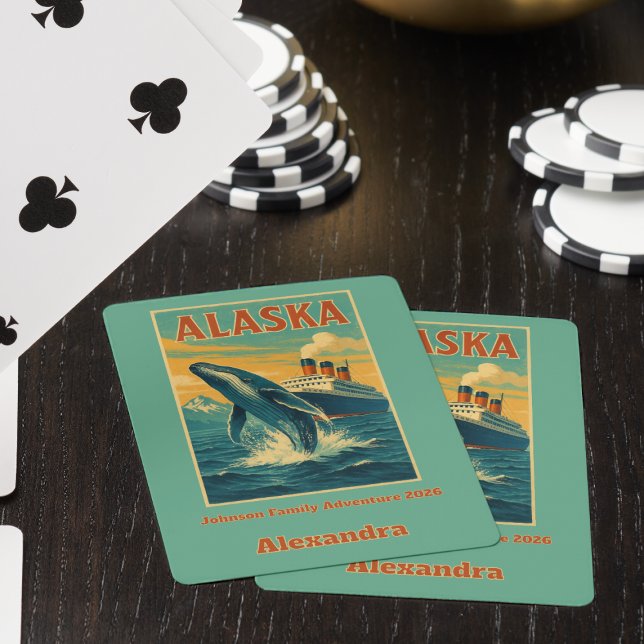 Family Reunion Alaska Whale Cruise Casinokort (Alaska Family Reunion Playing card deck)