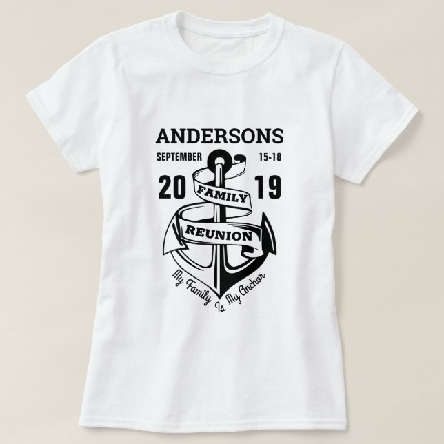 Family Reunion Anchor T Shirt (Design framsida)