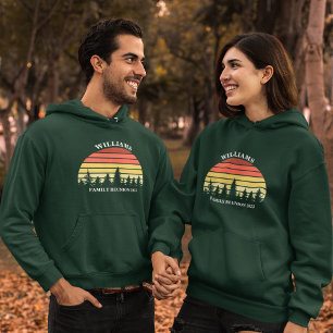 Family Reunion Anpassningsbar Camping Resa Sunset  Hoodie