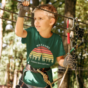 Family Reunion Anpassningsbar Camping Resa Sunset  T Shirt
