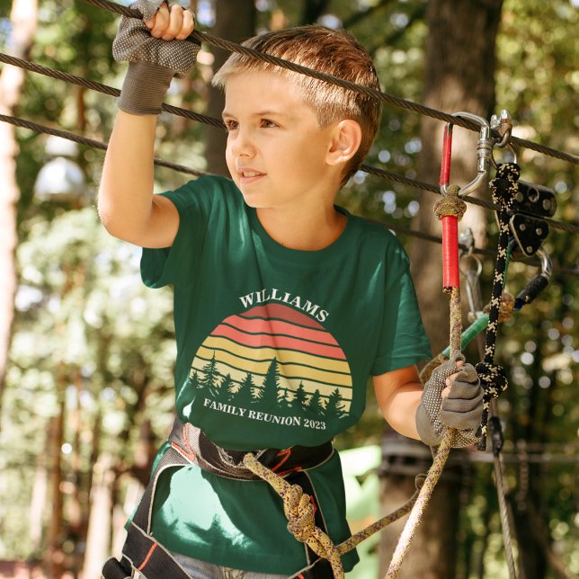 Family Reunion Anpassningsbar Camping Resa Sunset  T Shirt (Skapare uppladdad)