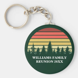 Family Reunion Anpassningsbar Forest Camping Resa  Nyckelring