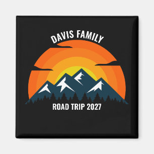 Family Reunion Anpassningsbar Sunset Mountain Road Magnet