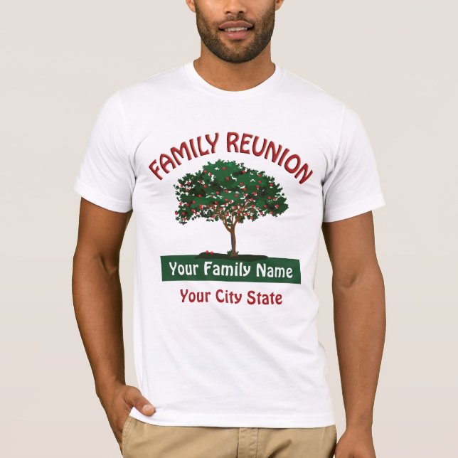 Family Reunion Apple Träd T-shirt (Framsida)