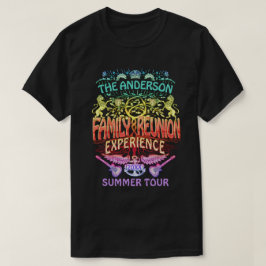 Family Reunion Band Retro 70s konsert Logotyp Neon T Shirt