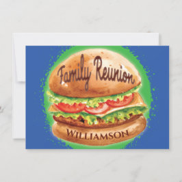Family Reunion Barbecue Picnic Inbjudningar
