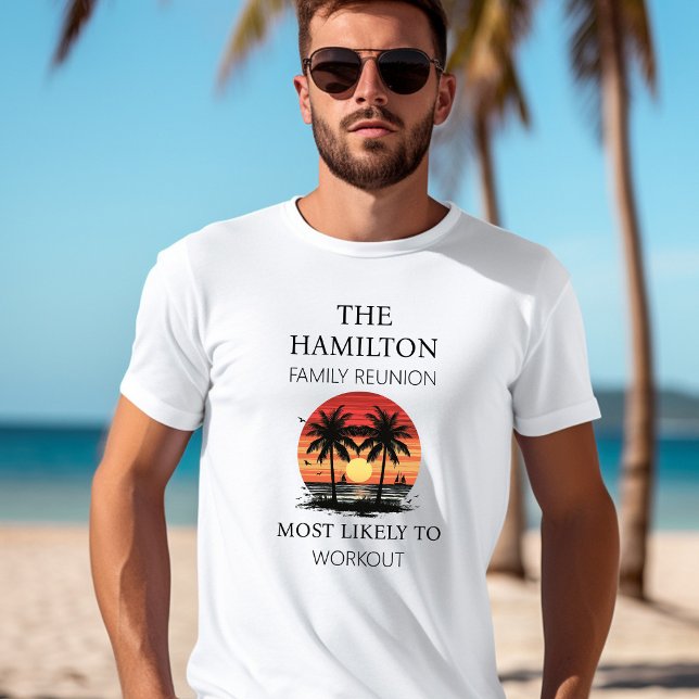 Family Reunion Beach Shirt T (Men's Beach Family Reunion Shirt with Customizable Family Trait)