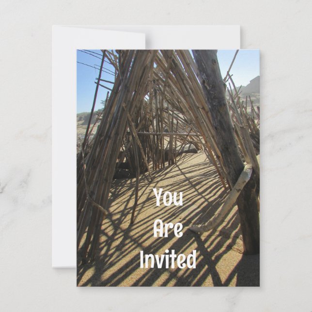 Family Reunion Beach Vacation Resa-meddelande Inbjudningar (Framsida)
