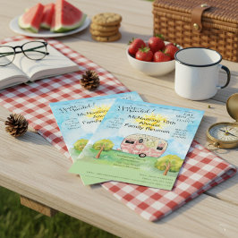 Family Reunion Camping Helg Inbjudningar