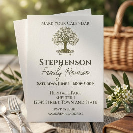 Family Reunion Celebration Invitation Inbjudningar