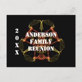 Family Reunion Celestial Abstrakt Meddelande Vykort