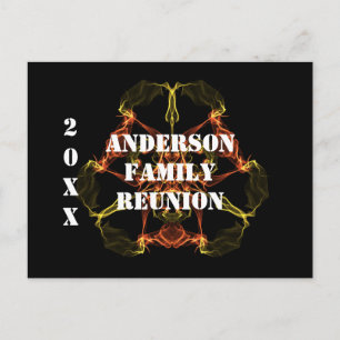 Family Reunion Celestial Abstrakt Meddelande Vykort