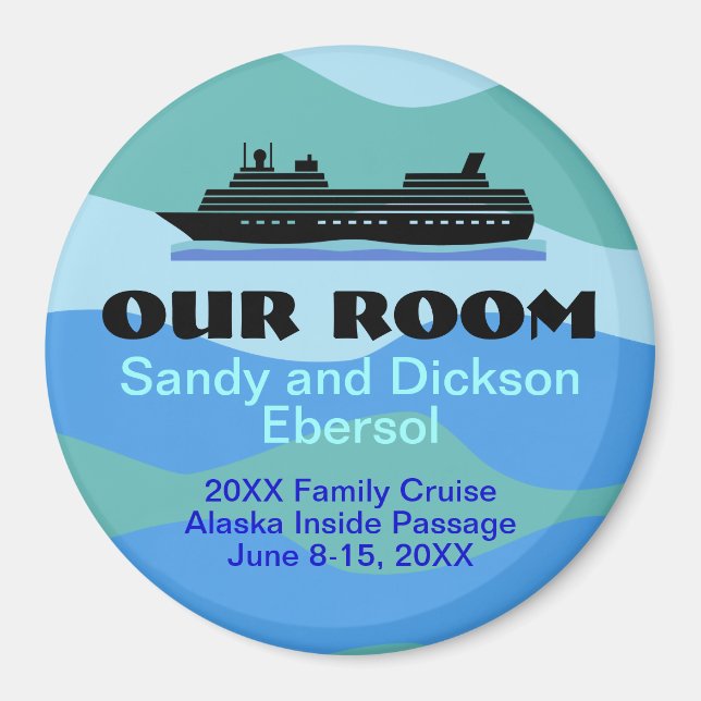 Family Reunion Cruise Door Magnet ID Memento (Framsidan)