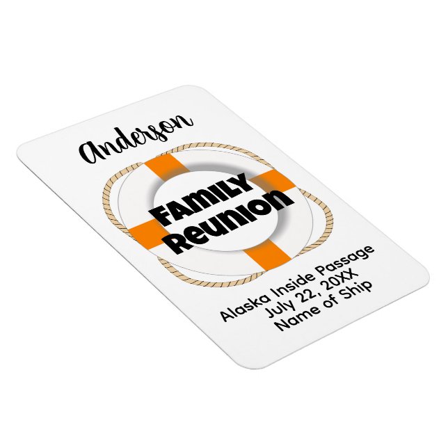 Family Reunion Cruise Frakt Stateroom Door Marker Magnet (Högersidan)