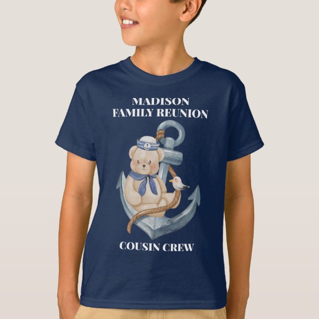 FAMILY REUNION CRUISING COUSIN BESÄTTNING T SHIRT (Framsida)