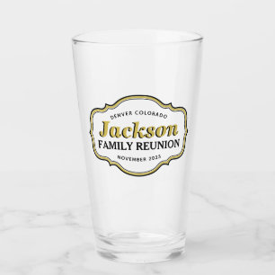 Family Reunion Event Party Souvenir Pint Glass Glaskopp