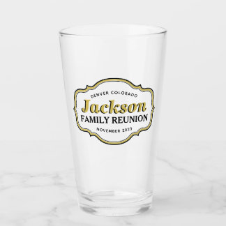 Family Reunion Event Party Souvenir Pint Glass Glaskopp