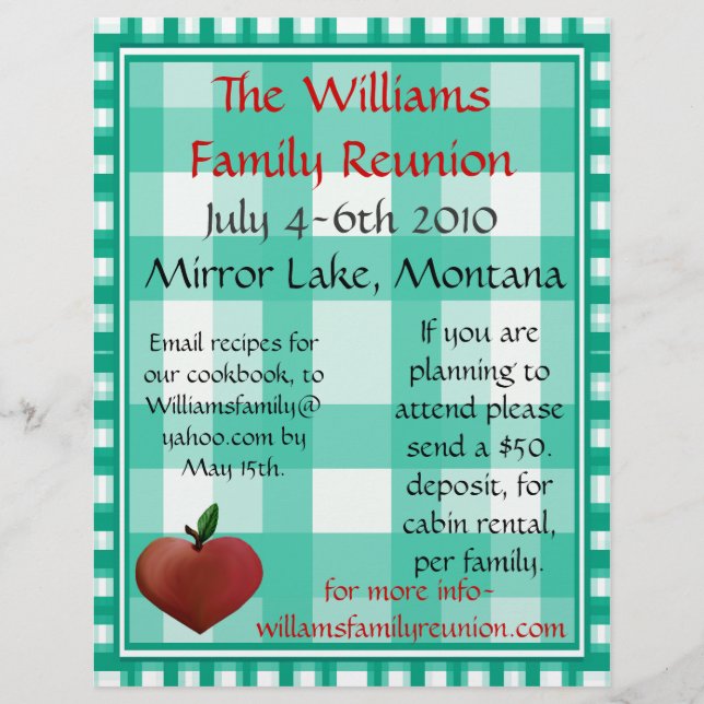 Family Reunion Flyer (Framsida)