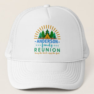 Family Reunion Funny Camping Resa Anpassat namn Truckerkeps