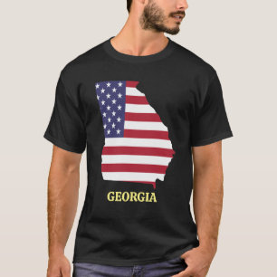 FAMILY REUNION GEORGIA Rött vitt blått USA flagga T Shirt
