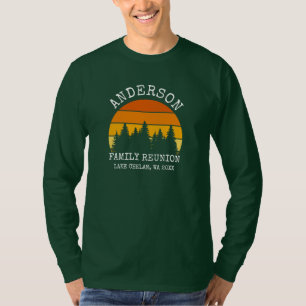 Family Reunion Gräs Träd Sunset Grönt Shirt T