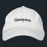 Family Reunion Hat<br><div class="desc">Fira din nästa familjeåterförening i stil med personligens basebollhatt. Lägg bara till din familj namn och återföreningsår med den enkla mallen fält. Den här anpassningsbarna är en roligt och en praktisk nyckelfråga som är perfekt samordnad med vår fjärde juli-BBQ-samling och sommarsamlingen i party. Oavsett om du samlas på bakgården, på...</div>