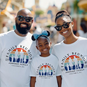 Family Reunion Holding Händer Retro Sol White T Shirt