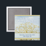 Family Reunion Keepsaké Genealogy Träd Magnet<br><div class="desc">Charming anpassningsbar genealogy träd magnet keepsak. Alla speciella förfrågningar eller designfrågor,  skicka bara en chatta eller ett e-postmeddelande till charmdesignstudio@rcn.com så hjälper vi oss gärna.</div>