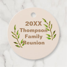 Family Reunion Keepsaké Grönt Träd Gren Memento