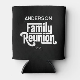 Family Reunion Modern Black White Potluck Drink