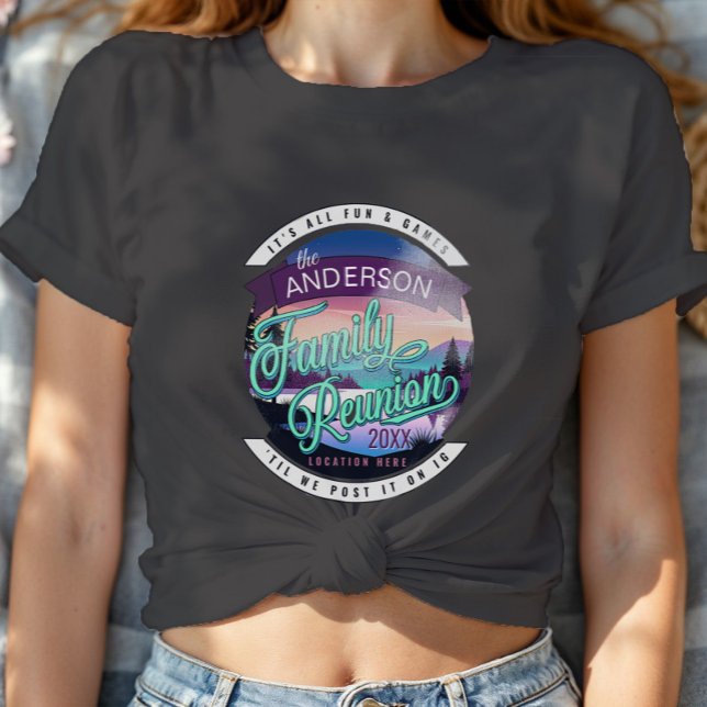 Family Reunion Mountain Lake Landscape Dk ID1126 T Shirt (Skapare uppladdad)