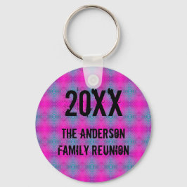 Family Reunion Neon Tie Dye annual Picnic Nyckelring