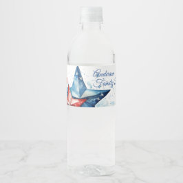 Family Reunion Party Invitation Vattenflaskor Etikett