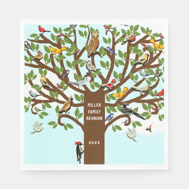 Family Reunion Party Napkins Pappersservett (Framsidan)