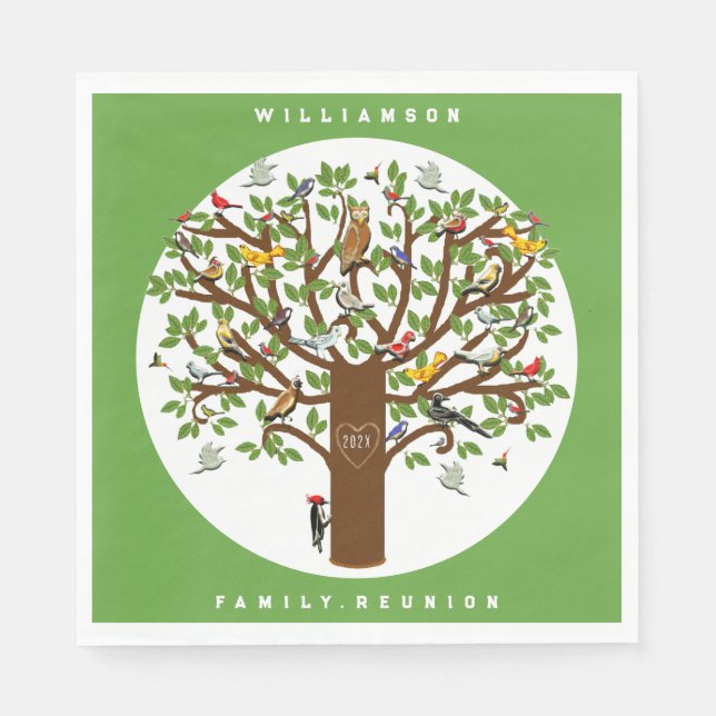 Family Reunion Party Pappersservett (Framsidan)