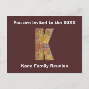 Family Reunion Patchwork Brev K-meddelande Vykort