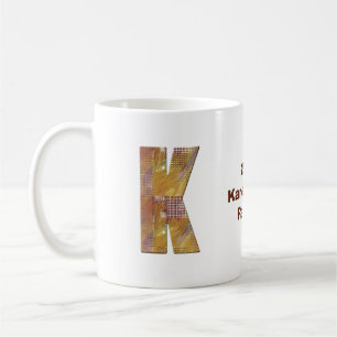 Family Reunion Patchwork Quilt K Monogram Kaffemugg