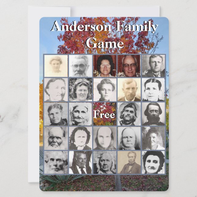 Family Reunion Photo Game Colorful Fall Träd (Framsida)