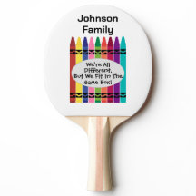 Family Reunion Ping Pong Paddle 